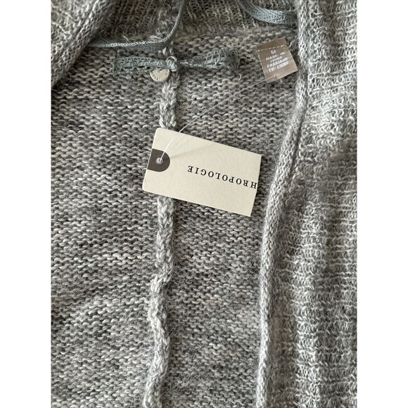 Anthropologie Angel Of The North Designer Wool Blend Soho Academia OpenSweater M - Picture 2 of 6